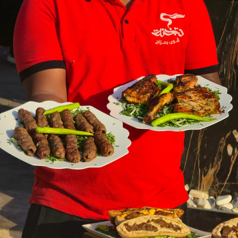 عرض نص كيلو كفتة مع نص فرخة
